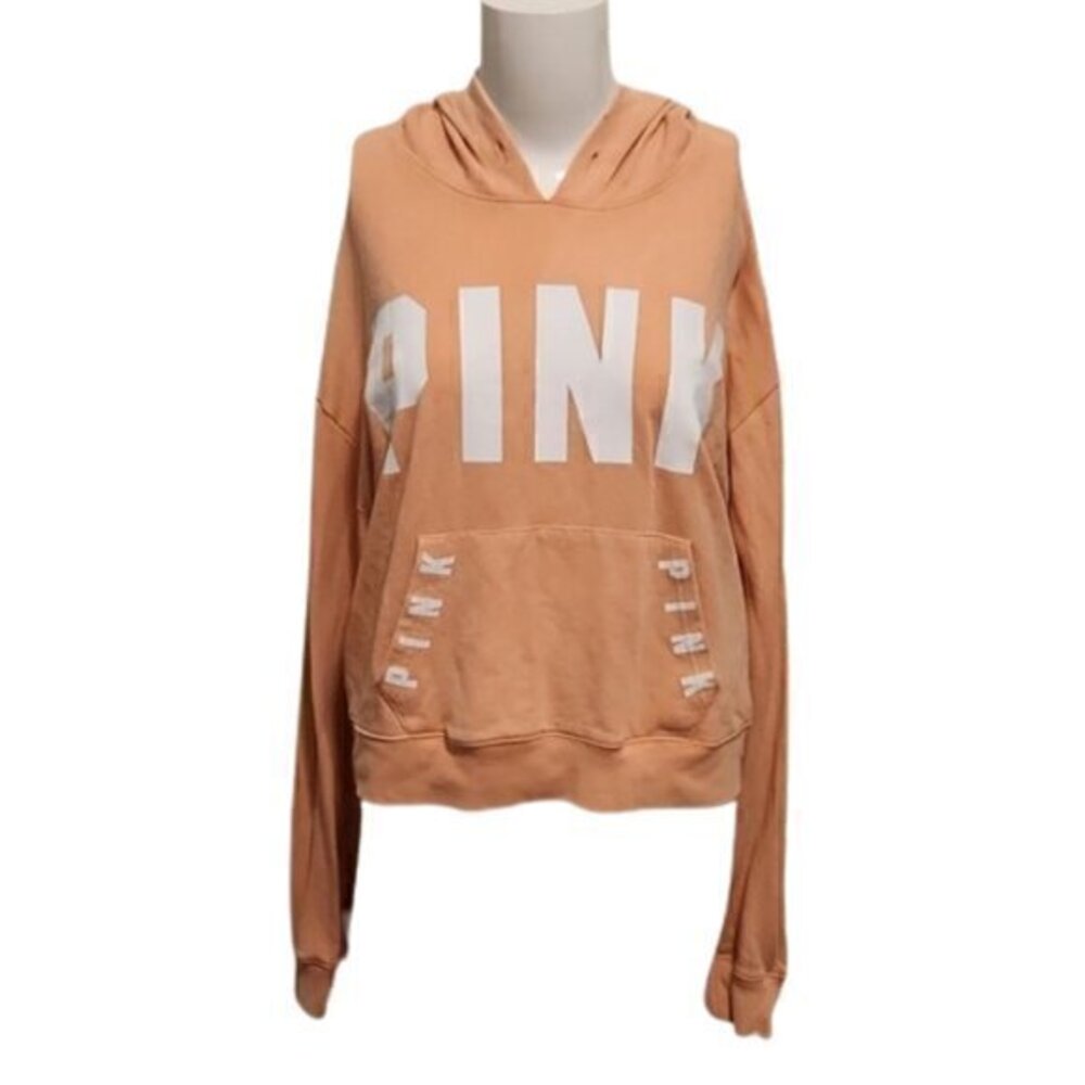 [PINK Victoria Secret] Pink Oversized Pullover Hoodie - Size M